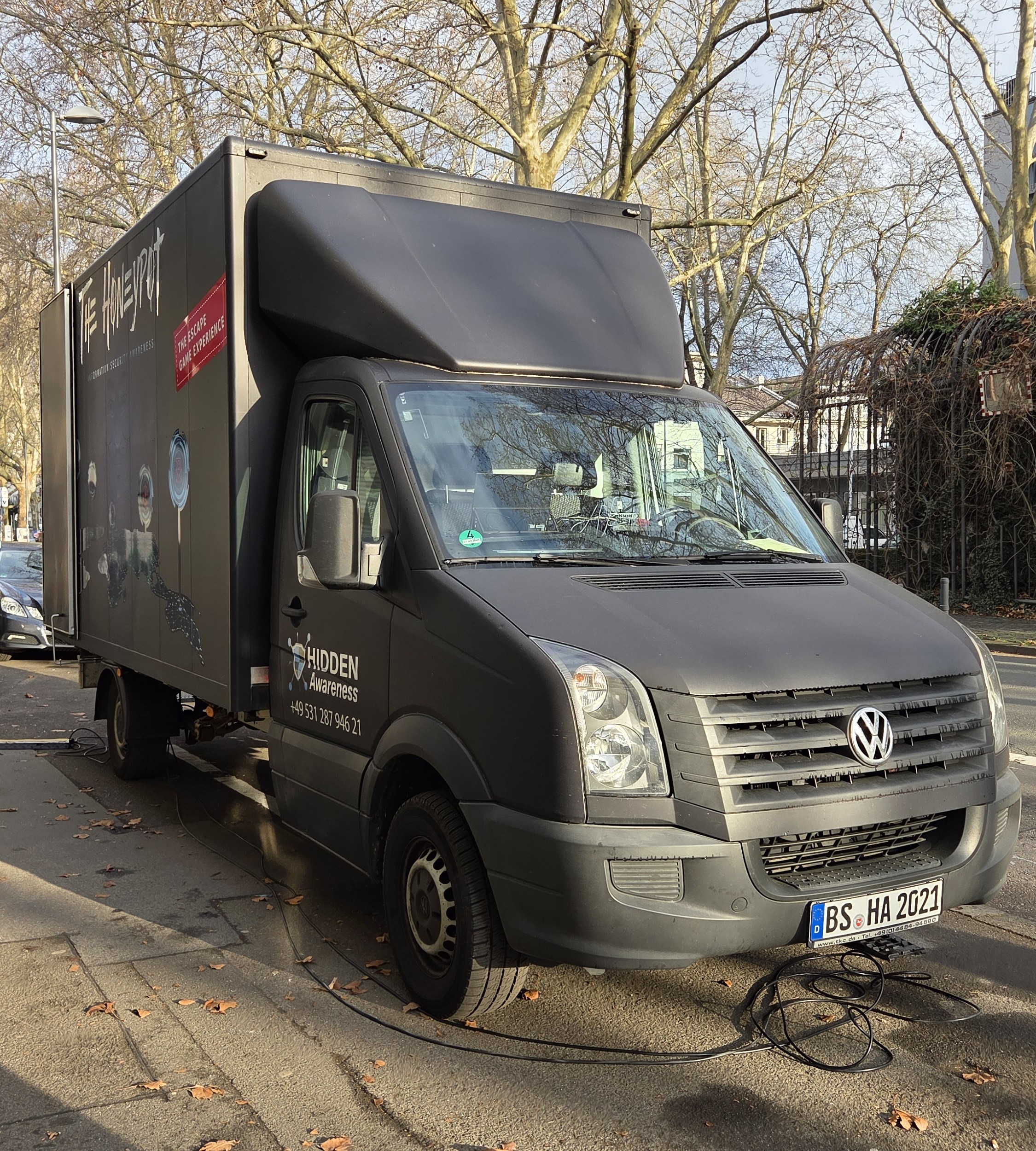 The Honeypot Escape Game Truck von HIDDEN Awareness in Mainz im Umfeld eines kommunalen IT-Dienstleisters